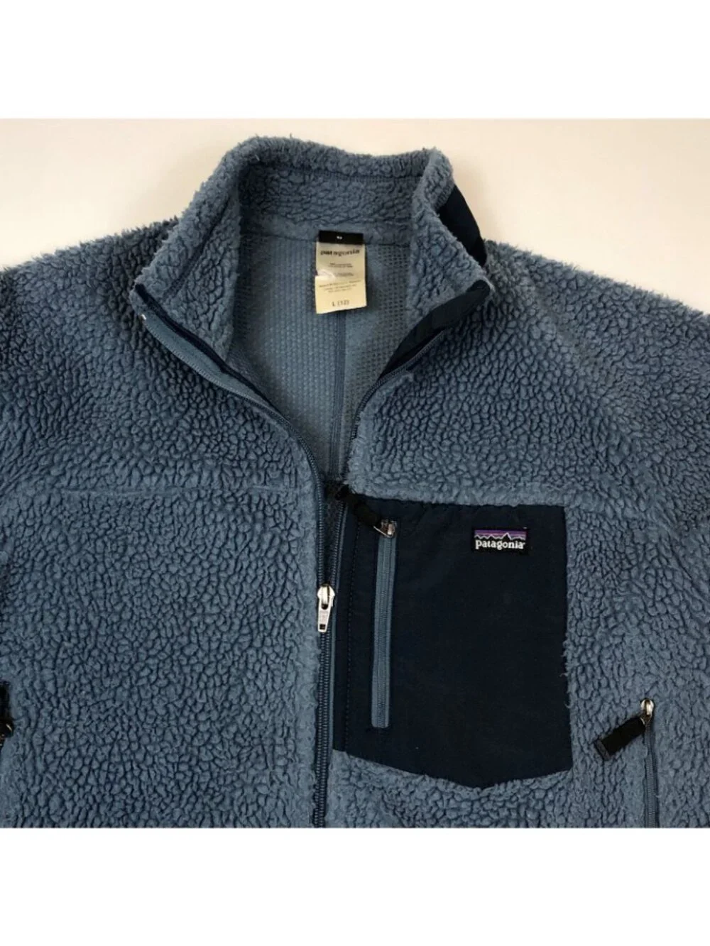 Patagonia Youth Retro-X Sherpa Fleece Full Zip Jacket Kids Size Large 12 11375